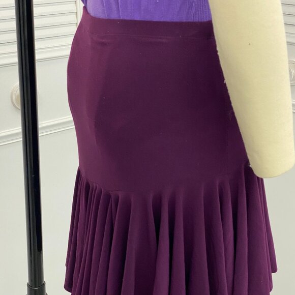 Short Dance Full Skirt Sz. S Violet Purple with Dance Pants Unbranded - Picture 3 of 10